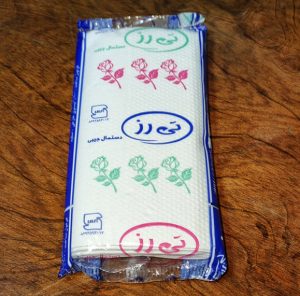 دستمال جيبي تي رز