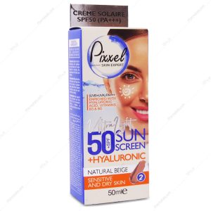 پيکسل کرم ضدآفتاب بژطبيعي پوست حساس و خشک SPF50 -2